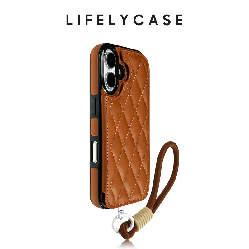 iPhone Lanyard Series | Card Holder Design Leather Phone Case - Image 6