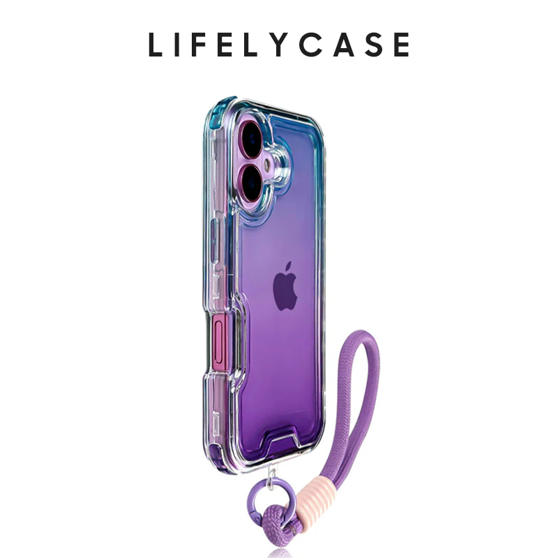 iPhone Lanyard Series | Gradient Design Silicone Phone Case - Image 6