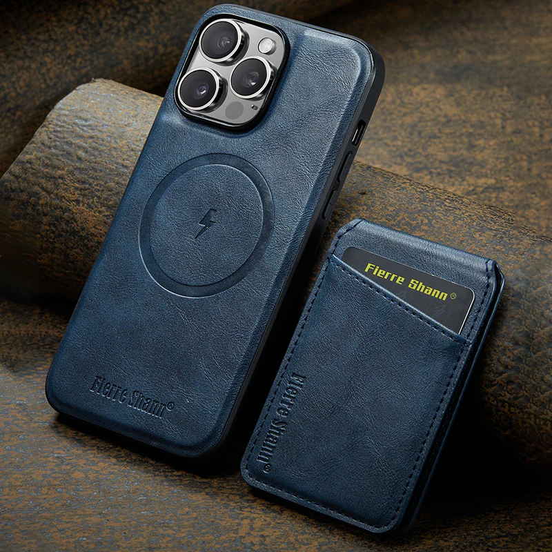 iPhone Magsafe Series | Magnetic Card Holder Leather Case - Image 10